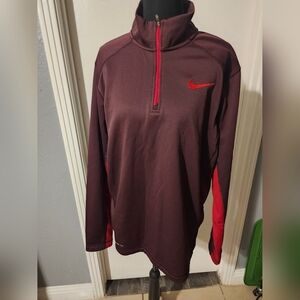 Nike Burgundy/Red Therma-fit Jacket Size M